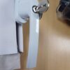 Manija con Llave blanca para Ventana de Aluminio
