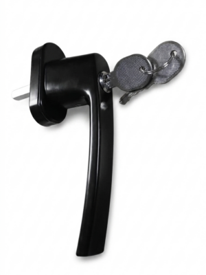 Manija con Llave Negra para Ventana de Aluminio