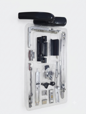 Kit Oscilobatiente Importado para Ventana de Aluminio – Blanco y Negro